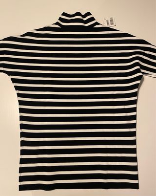 Jersey mujer XS rayas blanco/negro AdolfoDomínguez