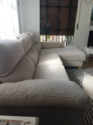 Sofá chaise longue esquinero con almacenaje Banak