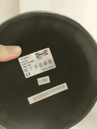 Flexo Ikea Metálico Plateado