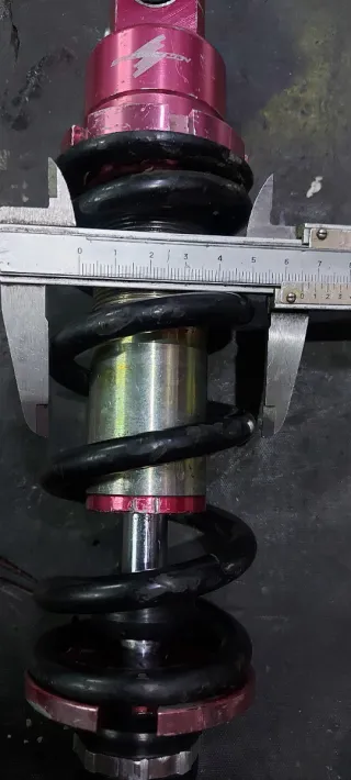 Amortiguador Pit Bike 125cc 4T Rojo/Plata.