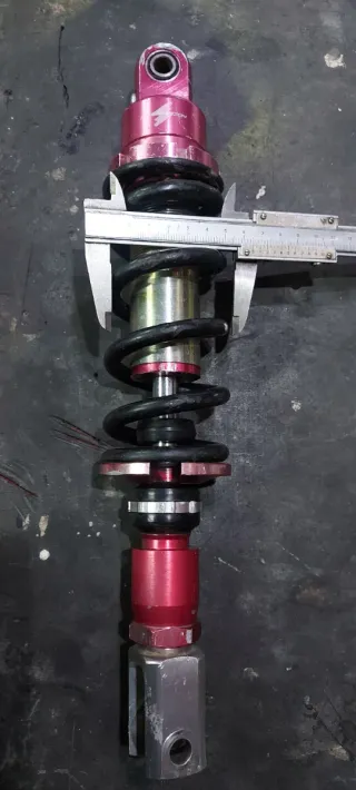 Amortiguador Pit Bike 125cc 4T Rojo/Plata.