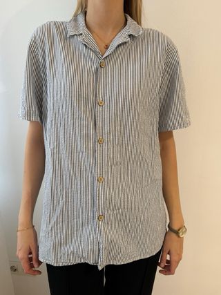 Camisa a rayas Pull&Bear M marinera