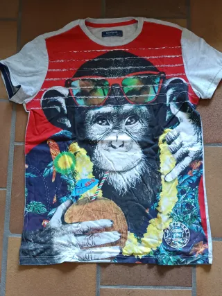 Camiseta Desigual Mono con Gafas de Sol