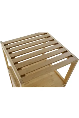 Estantería Bambú 40x40x90 3 Estantes Puerta