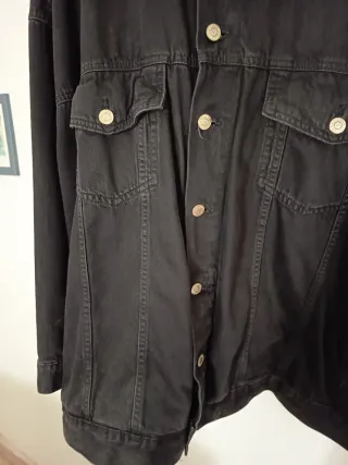 Chaqueta H&M Jean Oversize Negra XXXL