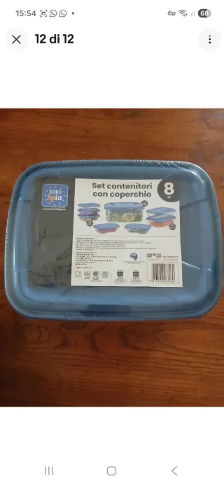 Set 8 Contenitori Impilabili