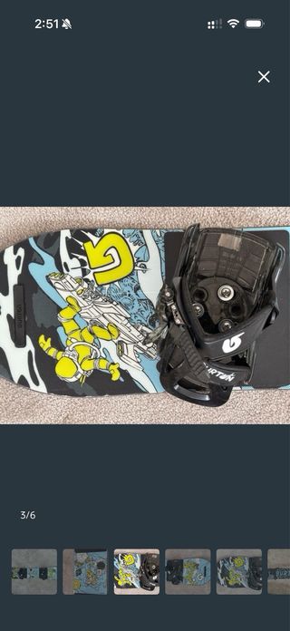 Tabla Snowboard Burton 120cm Niños + Fijaciones