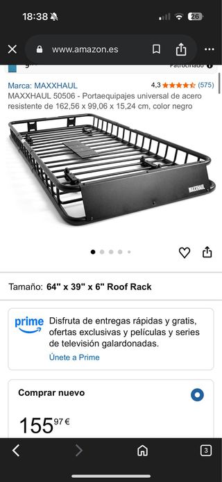 Baca portaequipajes MAXXHAUL