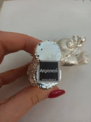 Set 2 Orsetti Argentati con Palloncini