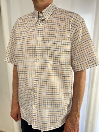 Camisa cuadros hombre talla 42