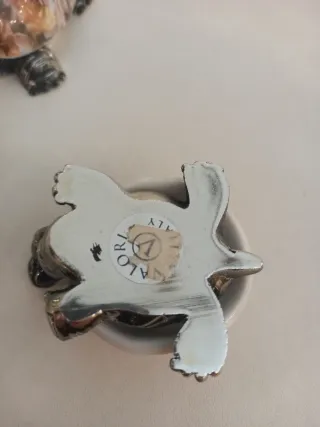 Set 2 Tartarughe porcellana  Dipinte