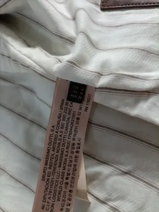 Cazadora de cuero marrón mujer