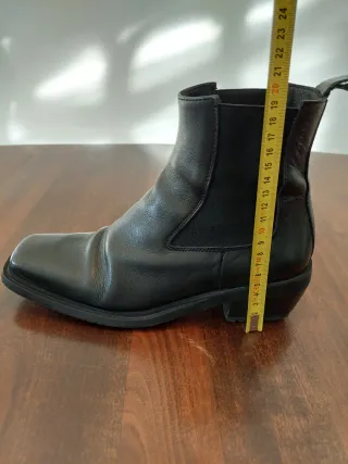 Botines piel negros mujer