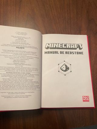 Libro Minecraft “manual de redstone”