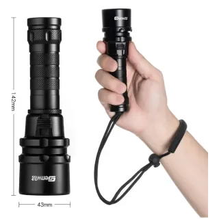 Linterna de Buceo GENWISS Negra