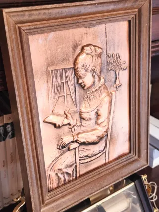 Cuadro cobre repujado medidas en las fotos.