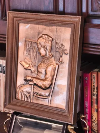 Cuadro cobre repujado medidas en las fotos.