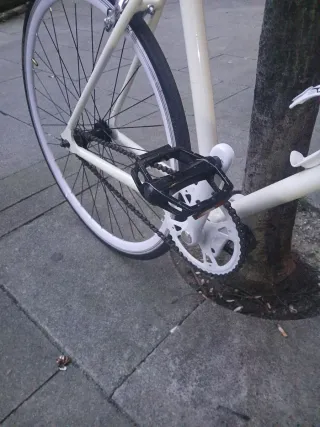 Bicicleta Fixie Blanca
