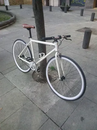 Bicicleta Fixie Blanca
