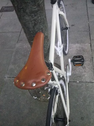 Bicicleta Fixie Blanca