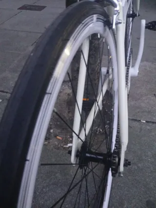 Bicicleta Fixie Blanca