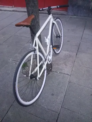 Bicicleta Fixie Blanca
