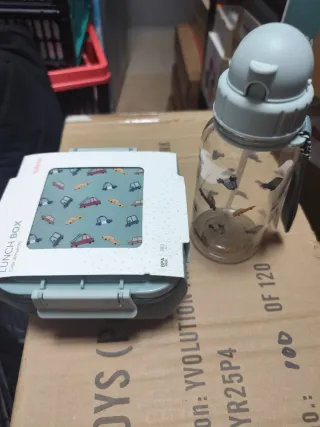 Caja Almuerzo Vintage Cars Tutete NUEVA