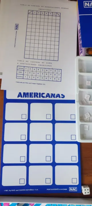 Gioco da tavolo Portaerei NAC 1942