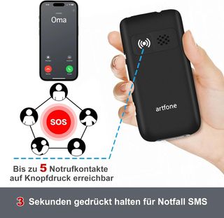 Artfone G3 Negro - Teléfono Móvil Tapa 4G