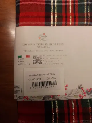 Tovaglia Natalina + 2 mestoli legno