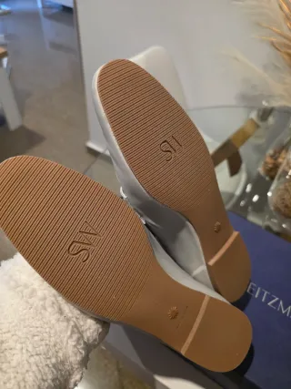 Zapatos planos piel gris Stuart Weitzman