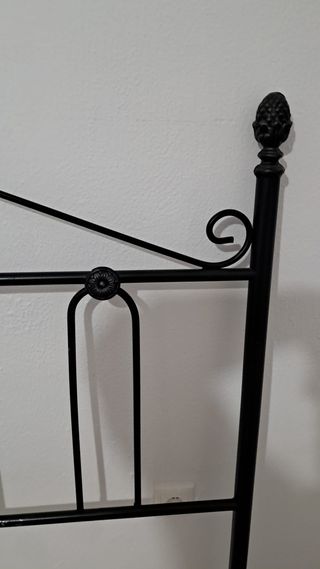 Cabecero forja negra 135cm