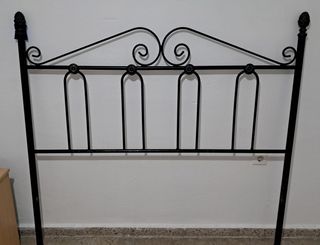 Cabecero forja negra 135cm