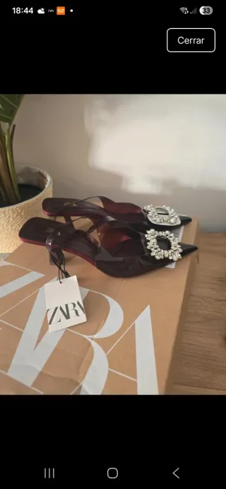 Zapatos Zara tacón joya