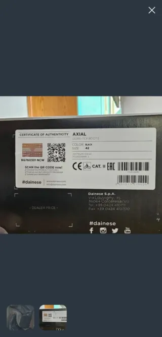 Dainese Axial Control System