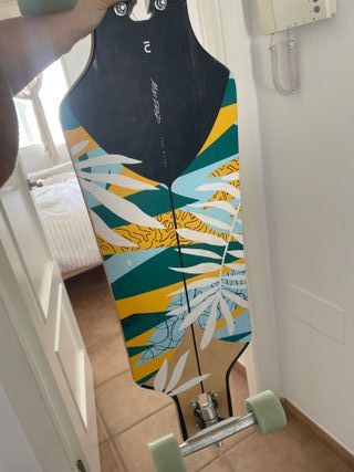 Monopatín Longboard Negro