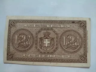 Cartamoneta Buono di Cassa da Due Lire 1921