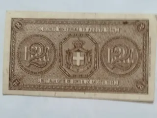Cartamoneta Buono di Cassa da Due Lire 1921