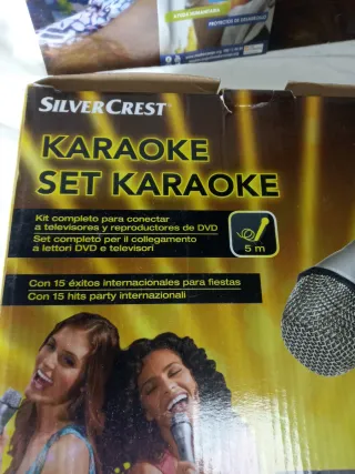 SilverCrest Karaoke Set con 2 Micrófonos