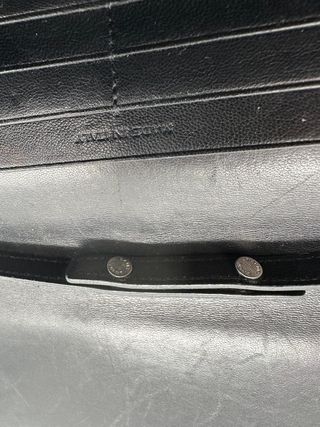 Bolso Clutch Saint Laurent Negro Cocodrilo