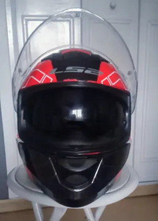 Casco LS2 Negro/Rojo