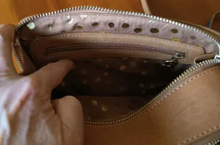 Bolso Desigual Beige y Dorado