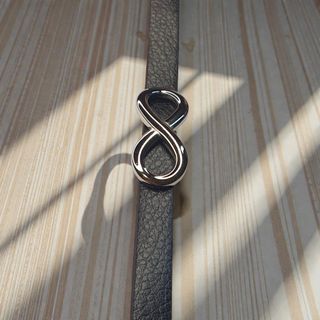 Pulsera Cuero y Acero Infinito