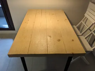 Mesa madera de pino maciza