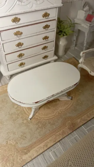 Tavolino Miniatura Shabby Chic 1:12