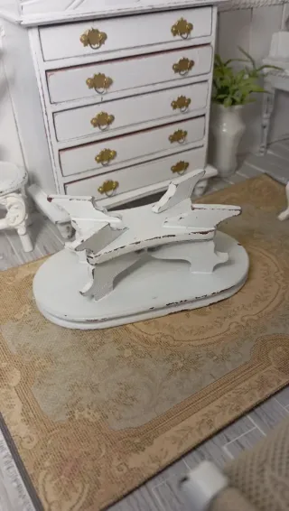 Tavolino Miniatura Shabby Chic 1:12