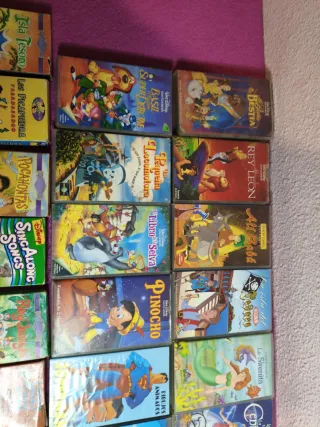 Lote Películas VHS Disney Dibujos