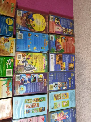 Lote Películas VHS Disney Dibujos