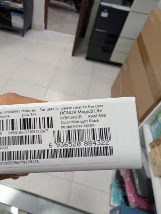 Honor Magic8 Lite Negro 512GB