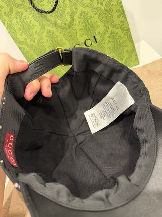 Gorra Gucci Swarovski Negra
